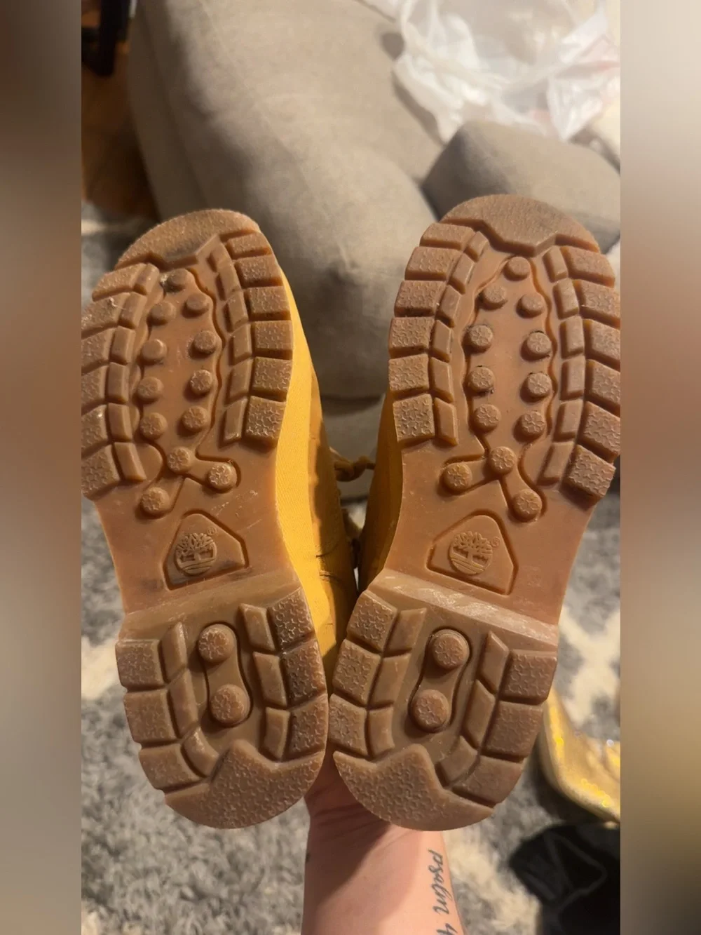 Timberland Yellow Tan Nubuck Lace-Up Boots